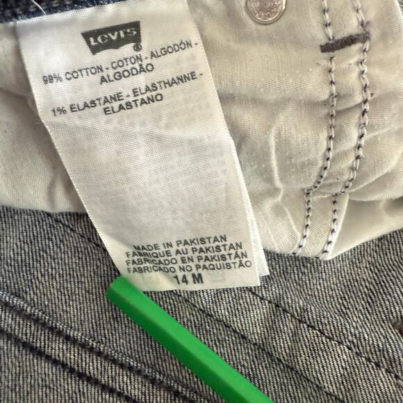 Levi's 515 Med Wash Bootcut Jeans SZ 14M Cowgirl Rodeo Flap Pocket Stretch - Picture 5 of 9